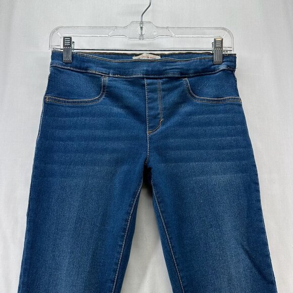 Levis Jeans Youth Girls Sz 14 Pull On Jegging Mid-rise Stretch Medium Wash Blue - Picture 2 of 11